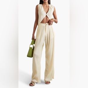 Savannah Morrow bamboo and silk-blend top in size XS